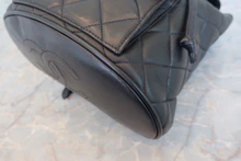 画像をギャラリービューアに読み込む, CHANEL/シャネル マトラッセチェーンリュック ラムスキン ブラック/ゴールド金具 リュック 800040075