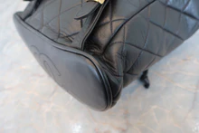 画像をギャラリービューアに読み込む, CHANEL/シャネル マトラッセチェーンリュック ラムスキン ブラック/ゴールド金具 リュック 800040075