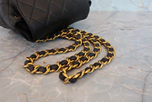 画像をギャラリービューアに読み込む, CHANEL/シャネル マトラッセチェーンリュック ラムスキン ブラック/ゴールド金具 リュック 800040075