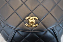 画像をギャラリービューアに読み込む, CHANEL/シャネル マトラッセチェーンリュック ラムスキン ブラック/ゴールド金具 リュック 800040075