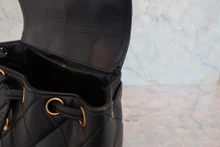 画像をギャラリービューアに読み込む, CHANEL/シャネル マトラッセチェーンリュック ラムスキン ブラック/ゴールド金具 リュック 800040075