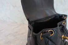 画像をギャラリービューアに読み込む, CHANEL/シャネル マトラッセチェーンリュック ラムスキン ブラック/ゴールド金具 リュック 800040075
