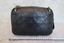 画像をギャラリービューアに読み込む, CHANEL/シャネル マトラッセチェーンショルダーバッグ ラムスキン ブラック/ゴールド金具 ショルダーバッグ 800040105
