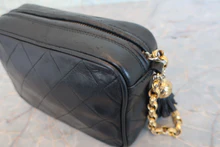 画像をギャラリービューアに読み込む, CHANEL/シャネル マトラッセフリンジショルダーバッグ ラムスキン ブラック/ゴールド金具 ショルダーバッグ 800040103