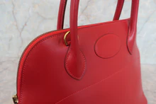 画像をギャラリービューアに読み込む, HERMES／エルメス ボリード31 ボックスカーフ ルージュヴィフ 〇X刻印 ショルダーバッグ 700090165

