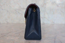 画像をギャラリービューアに読み込む, CHANEL/シャネル マトラッセチェーンショルダーバッグ ラムスキン ネイビー/ゴールド金具 ショルダーバッグ 800040085