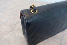 画像をギャラリービューアに読み込む, CHANEL/シャネル マトラッセチェーンショルダーバッグ ラムスキン ネイビー/ゴールド金具 ショルダーバッグ 800040085