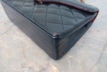 画像をギャラリービューアに読み込む, CHANEL/シャネル マトラッセチェーンショルダーバッグ ラムスキン ネイビー/ゴールド金具 ショルダーバッグ 800040085
