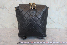 画像をギャラリービューアに読み込む, CHANEL/シャネル マトラッセチェーンリュック ラムスキン ブラック/ゴールド金具 リュック 800010217
