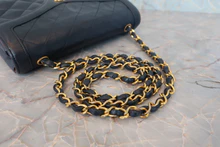 画像をギャラリービューアに読み込む, CHANEL/シャネル マトラッセチェーンショルダーバッグ ラムスキン ネイビー/ゴールド金具 ショルダーバッグ 800040085
