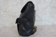 画像をギャラリービューアに読み込む, CHANEL/シャネル マトラッセチェーンリュック ラムスキン ブラック/ゴールド金具 リュック 800010217