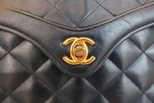 画像をギャラリービューアに読み込む, CHANEL/シャネル マトラッセチェーンショルダーバッグ ラムスキン ネイビー/ゴールド金具 ショルダーバッグ 800040085
