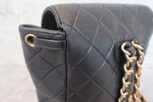 画像をギャラリービューアに読み込む, CHANEL/シャネル マトラッセチェーンリュック ラムスキン ブラック/ゴールド金具 リュック 800010217
