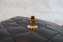 画像をギャラリービューアに読み込む, CHANEL/シャネル マトラッセチェーンショルダーバッグ ラムスキン ネイビー/ゴールド金具 ショルダーバッグ 800040085