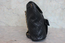 画像をギャラリービューアに読み込む, CHANEL/シャネル マトラッセチェーンリュック ラムスキン ブラック/ゴールド金具 リュック 800010217