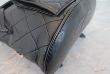 画像をギャラリービューアに読み込む, CHANEL/シャネル マトラッセチェーンリュック ラムスキン ブラック/ゴールド金具 リュック 800010217