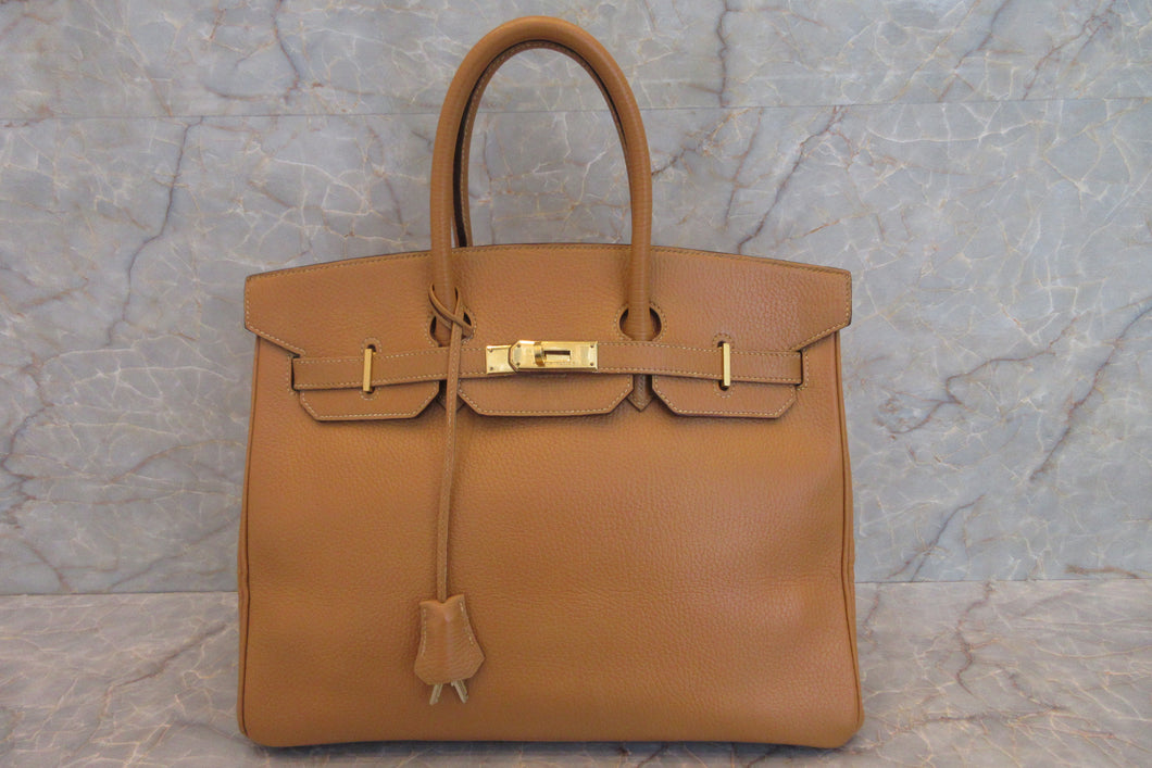 HERMES BIRKIN 35 Ardennes leather Natural sable 〇Z刻印 Hand bag 700010018