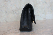 画像をギャラリービューアに読み込む, CHANEL/シャネル マトラッセWフラップWチェーンショルダーバッグ キャビアスキン ブラック/ゴールド金具 ショルダーバッグ 800030114
