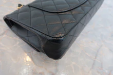 画像をギャラリービューアに読み込む, CHANEL/シャネル マトラッセWフラップWチェーンショルダーバッグ キャビアスキン ブラック/ゴールド金具 ショルダーバッグ 800030114