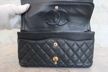 画像をギャラリービューアに読み込む, CHANEL/シャネル マトラッセWフラップWチェーンショルダーバッグ キャビアスキン ブラック/ゴールド金具 ショルダーバッグ 800030114