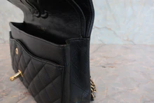 画像をギャラリービューアに読み込む, CHANEL/シャネル マトラッセＷフラップＷチェーンショルダーバッグ キャビアスキン ブラック/ゴールド金具 ショルダーバッグ 800030114
