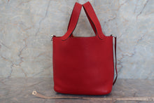 将图片加载到图库查看器，HERMES PICOTIN PM Clemence leather Rouge garance □I刻印 Hand bag 600120283
