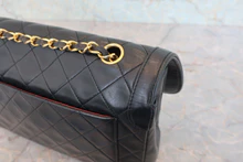 画像をギャラリービューアに読み込む, CHANEL/シャネル マトラッセチェーンショルダーバッグ ラムスキン ブラック/ゴールド金具 ショルダーバッグ 800040094