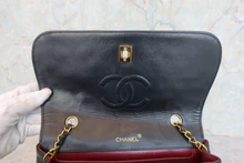 画像をギャラリービューアに読み込む, CHANEL/シャネル マトラッセチェーンショルダーバッグ ラムスキン ブラック/ゴールド金具 ショルダーバッグ 800040094