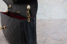 画像をギャラリービューアに読み込む, CHANEL/シャネル マトラッセチェーンショルダーバッグ ラムスキン ブラック/ゴールド金具 ショルダーバッグ 800040094

