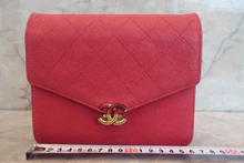 画像をギャラリービューアに読み込む, CHANEL/シャネル ココマークチェーンウォレット キャビアスキン ピンク/ゴールド金具 ショルダーバッグ 700120136