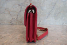 画像をギャラリービューアに読み込む, CHANEL/シャネル ココマークチェーンウォレット キャビアスキン ピンク/ゴールド金具 ショルダーバッグ 700120136
