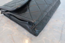 画像をギャラリービューアに読み込む, CHANEL/シャネル マトラッセフリンジショルダーバッグ ラムスキン ブラック/ゴールド金具 ショルダーバッグ 800040095