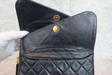 画像をギャラリービューアに読み込む, CHANEL/シャネル マトラッセフリンジショルダーバッグ ラムスキン ブラック/ゴールド金具 ショルダーバッグ 800040095