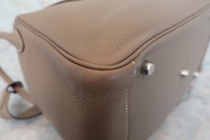 HERMES／エルメス リンディ30 トリヨンクレマンス エトゥープ □L刻印 ショルダーバッグ 700010097