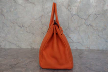 画像をギャラリービューアに読み込む, HERMES／エルメス バーキン35 トリヨンクレマンス オレンジ □G刻印 ハンドバッグ 800030028
