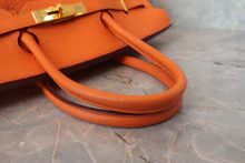 画像をギャラリービューアに読み込む, HERMES/エルメス バーキン35 トリヨンクレマンス オレンジ □G刻印 ハンドバッグ 800030028