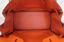 画像をギャラリービューアに読み込む, HERMES/エルメス バーキン35 トリヨンクレマンス オレンジ □G刻印 ハンドバッグ 800030028
