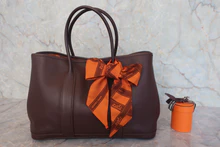 画像をギャラリービューアに読み込む, HERMES／エルメス ガーデンツイリーＴＰＭ ヴォーガリバー ハバナ □H刻印 トートバッグ 800020066
