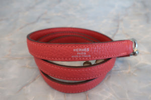 HERMES／エルメス ボリード31 トリヨンクレマンス ルージュピヴォワンヌ T刻印 ショルダーバッグ 600110059