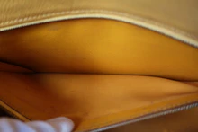 画像をギャラリービューアに読み込む, HERMES/エルメス ケリー32 クシュベル ジョーヌ/ネイビー 〇Z刻印 ショルダーバッグ 700030081