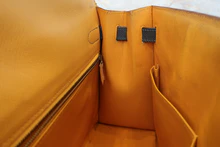 画像をギャラリービューアに読み込む, HERMES／エルメス ケリー32 クシュベル ジョーヌ/ネイビー 〇Z刻印 ショルダーバッグ 700030081
