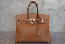 画像をギャラリービューアに読み込む, HERMES／エルメス バーキン35 アルデンヌ ナチュラル □F刻印 ハンドバッグ 800030035

