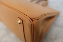 画像をギャラリービューアに読み込む, HERMES/エルメス バーキン35 アルデンヌ ナチュラル □F刻印 ハンドバッグ 800030035