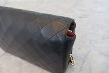 画像をギャラリービューアに読み込む, CHANEL/シャネル マトラッセチェーンショルダーバッグ ラムスキン ブラック/ゴールド金具 ショルダーバッグ 800040090