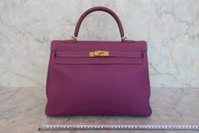 画像をギャラリービューアに読み込む, HERMES/エルメス ケリー35 トリヨンクレマンス アネモネ □R刻印 ショルダーバッグ 800030043