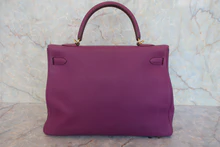 画像をギャラリービューアに読み込む, HERMES/エルメス ケリー35 トリヨンクレマンス アネモネ □R刻印 ショルダーバッグ 800030043