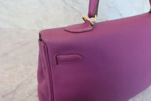 画像をギャラリービューアに読み込む, HERMES／エルメス ケリー35 トリヨンクレマンス アネモネ □R刻印 ショルダーバッグ 800030043
