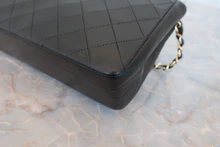 画像をギャラリービューアに読み込む, CHANEL/シャネル マトラッセチェーンショルダーバッグ ラムスキン ブラック/ゴールド金具 ショルダーバッグ 800040090