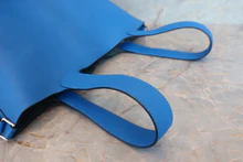 画像をギャラリービューアに読み込む, HERMES/エルメス ピコタンロックMM トリヨンクレマンス ブルーザンジバル X刻印 ハンドバッグ 700100043