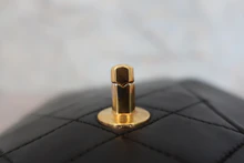 画像をギャラリービューアに読み込む, CHANEL/シャネル マトラッセチェーンショルダーバッグ ラムスキン ブラック/ゴールド金具 ショルダーバッグ 800040090